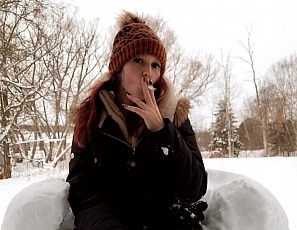 RSG-update-369 canadian winter is hard for a heavy smoking girl